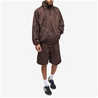 Adidas Men's x SFTM Mesh Shorts in Dark Brown