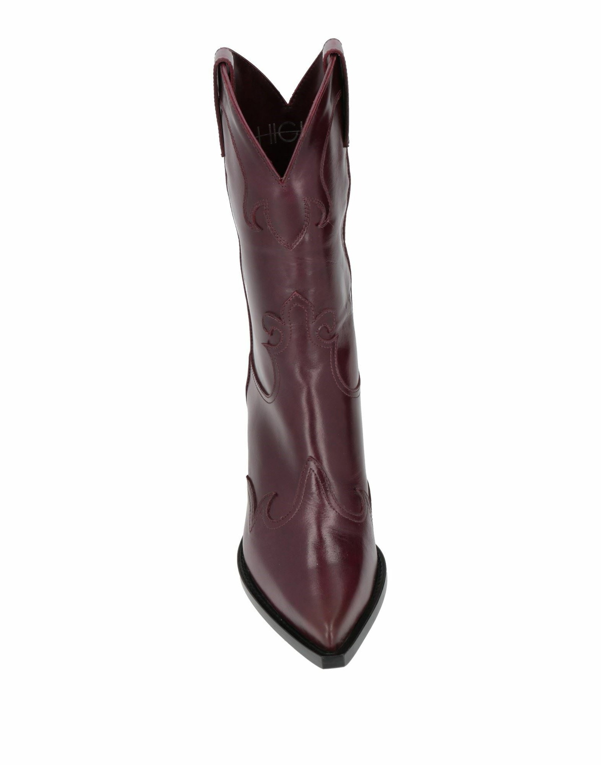 High Womens Ankle boots Plum
