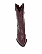 High Womens Ankle boots Plum