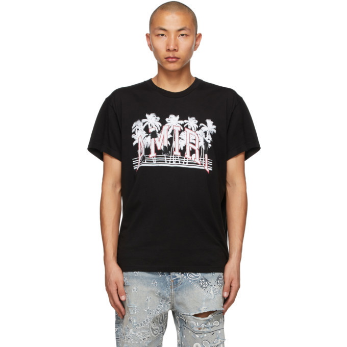 Photo: AMIRI Black Varsity Palms T-Shirt