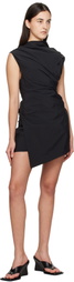 Paris Georgia Black Serge Minidress