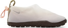 Nike White & Orange ACG Moc Premium Loafers
