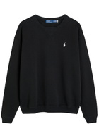 Polo Ralph Lauren Logo-embroidered Cotton-blend Sweatshirt Black
