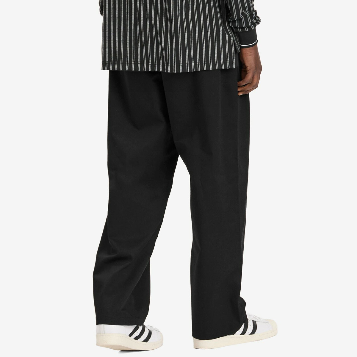 Metalwood Studio Men's Elastic Waist Baggy Pants in Black