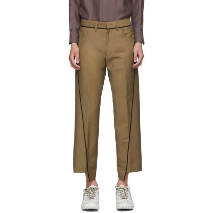 Photo: Lanvin Tan Asymmetric Trousers