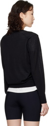 Loulou de Saison Black Julio LDS Fluid Cashmere Sweater