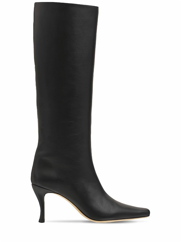 Photo: BY FAR - 80mm Stevie 42 Leather Tall Boots