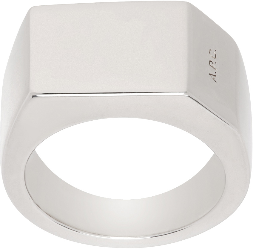 A.P.C. Silver Minimal Ring