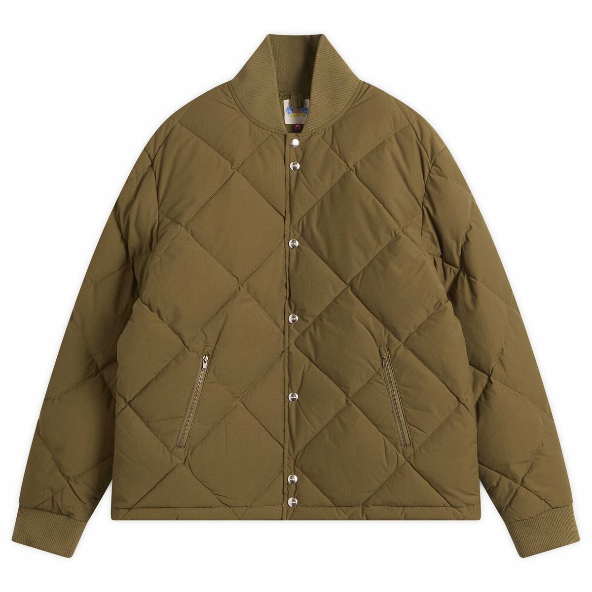 Dubbleware Men's Dubble Down Diamond Quilted Jacket in Military Green