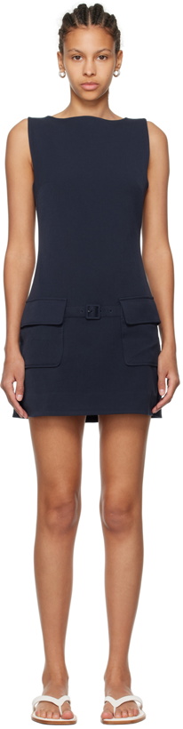 Photo: Staud Navy Sheila Minidress