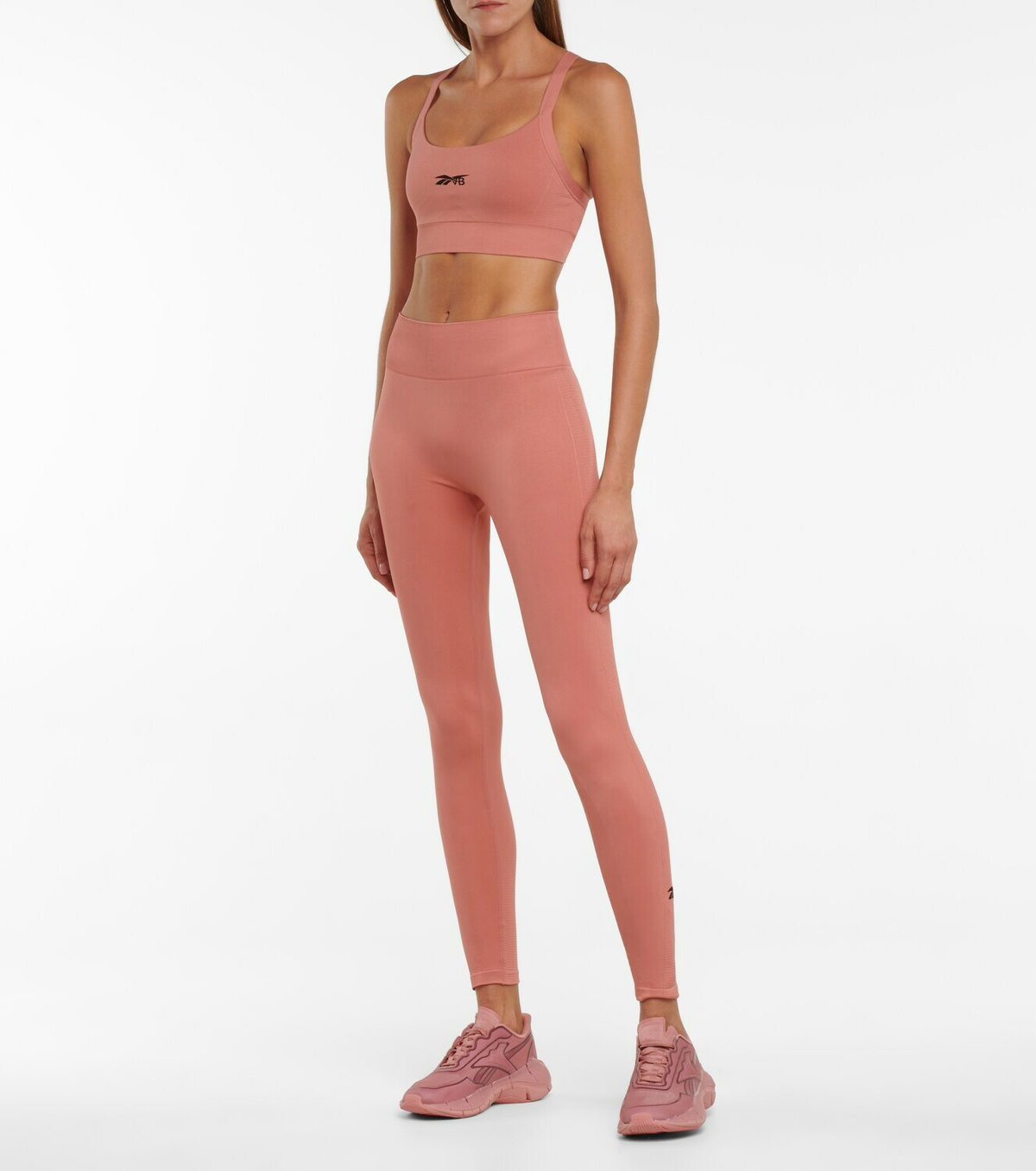 Reebok x Victoria Beckham Crossover-back logo sports bra
