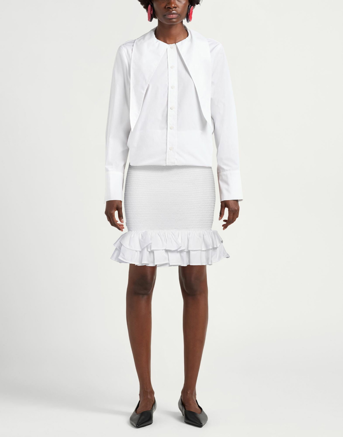 Jijil Womens Mini skirt in White