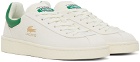 Lacoste White & Green Baseshot Premium Sneakers