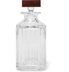 Linley - Trafalgar Glass and Walnut Whisky Decanter - Neutrals