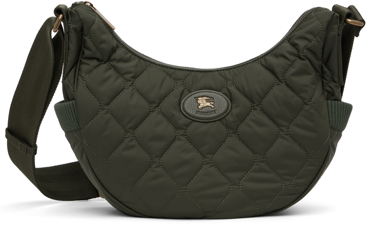 Burberry Green Clifton Horseshoe Crossbody Bag​