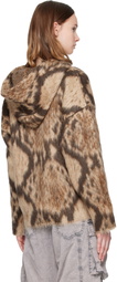 The Attico Brown Brushed Hoodie