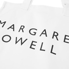 Margaret Howell Men's Logo Tote Bag in White