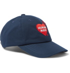 Human Made - Logo-Embroidered Cotton-Twill Baseball Cap - Blue