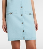 Versace Medusa wool and cashmere shirt dress