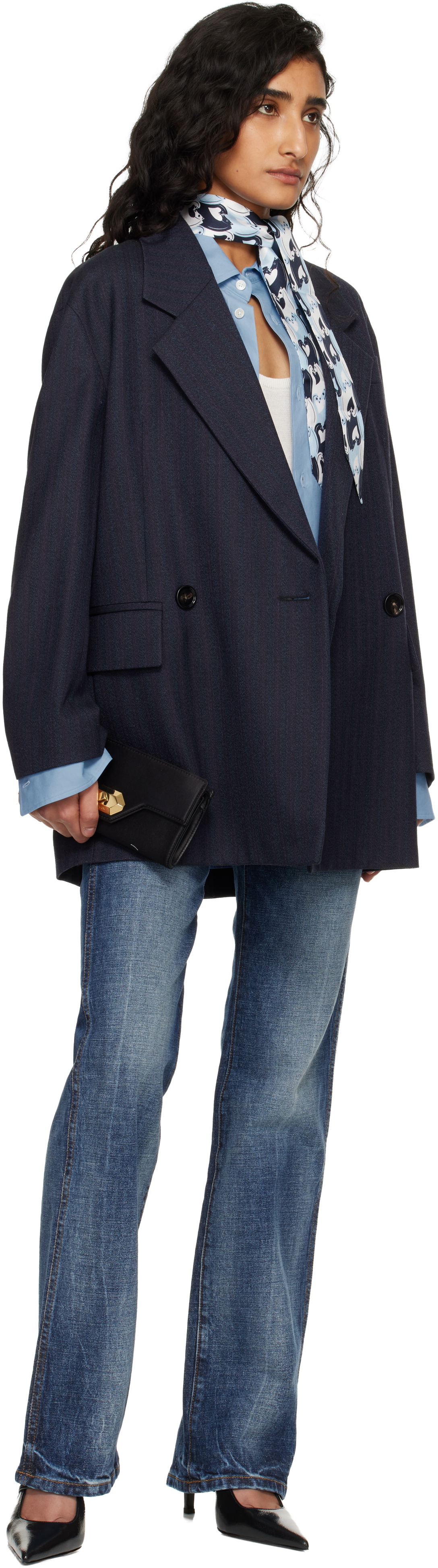 Lanvin Black Cat Leather Bag