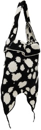 Charles Jeffrey Loverboy Black & White Mini Knitted Bag