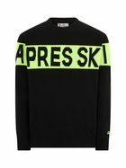 MC2 Saint Barth Man Crewneck Sweater Heron With Après Ski Jacquard