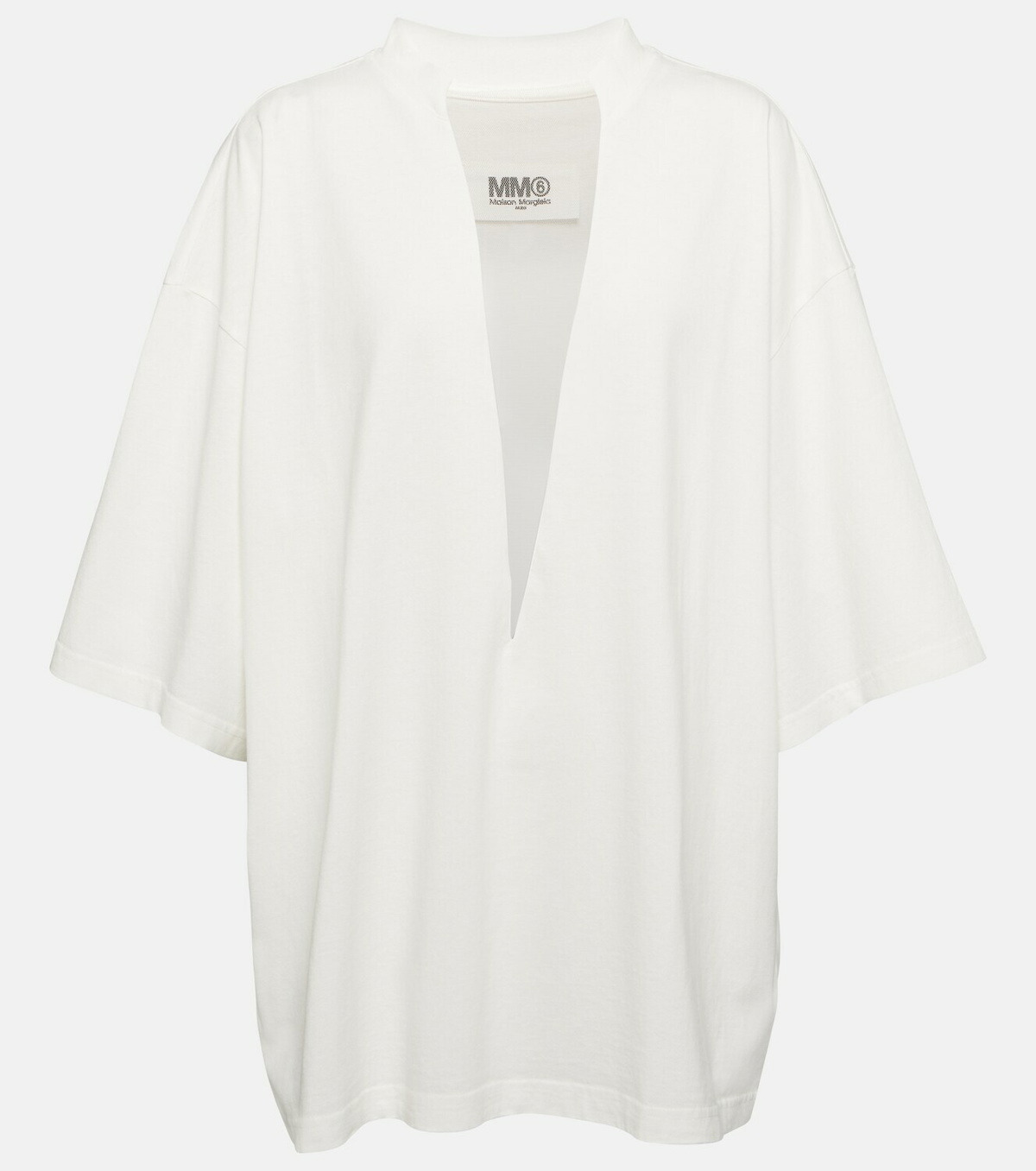 MM6 Maison Margiela V-neck cotton shirt