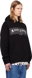 MASTERMIND WORLD Black Boxy Fit Grid Hoodie