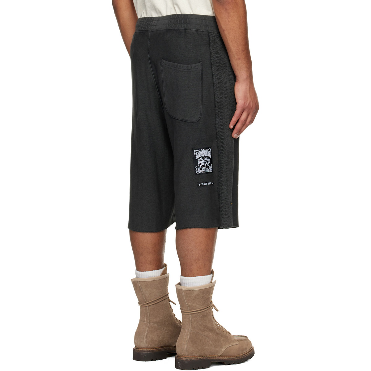 AAPE by A Bathing Ape Gray Main Sweat Shorts
