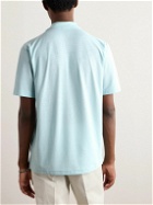 Incotex - Camp-Collar Cotton-Crepe Shirt - Blue