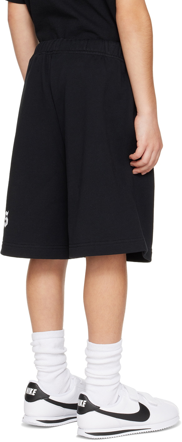 Palm Angels Kids Black Printed Shorts