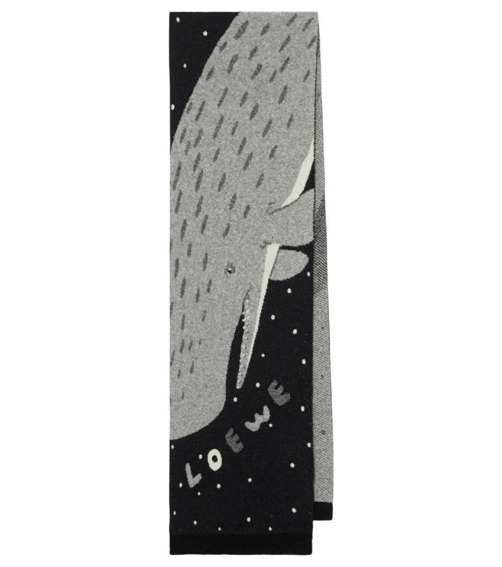 Photo: Loewe x Suna Fujita Whale wool-blend scarf