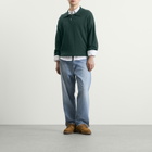 AMI Paris Men's Boxy Polo Shirt in Vert Sapin
