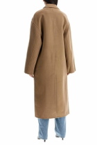 LOULOU STUDIO long wool and cashmere coat 'borne Beige