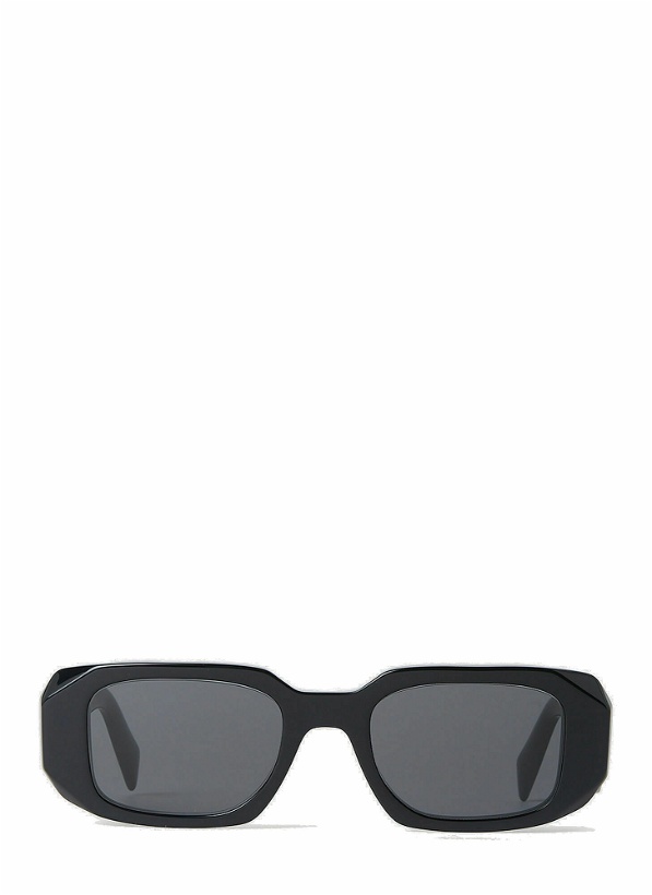 Photo: Prada - Geometric Frame Sunglasses in Black