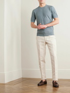 Loro Piana - Straight-Leg Cotton and Linen-Blend Trousers - Neutrals