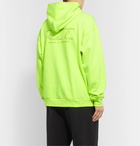 Martine Rose - Fleece-Back Cotton-Jersey Hoodie - Bright yellow