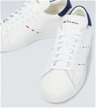 Kiton Stitched leather sneakers