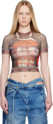 Ottolinger Multicolor Mesh T-shirt