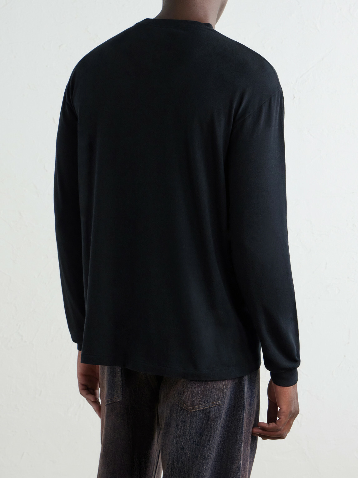 Auralee - Cotton-Jersey T-Shirt - Black