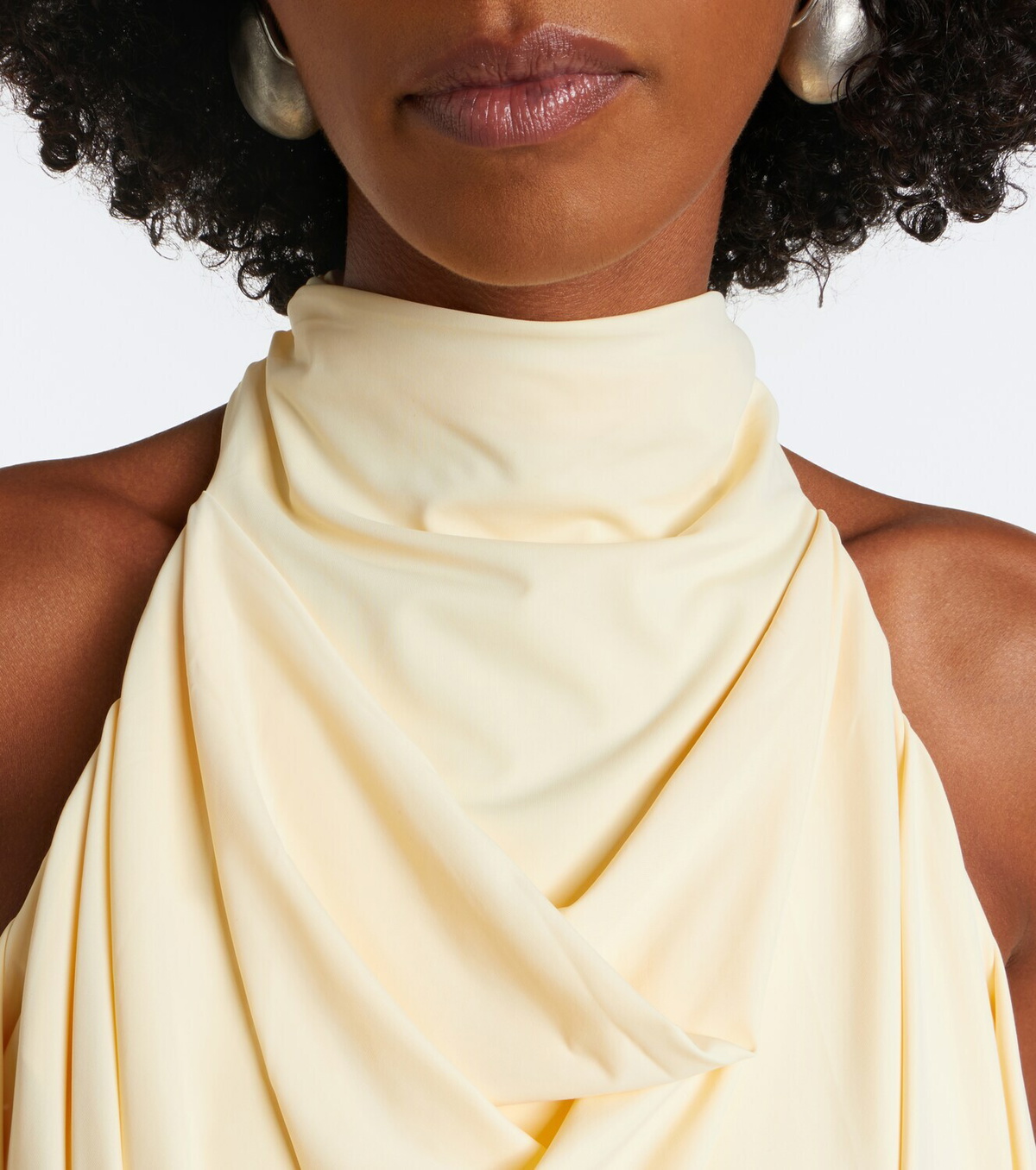 De La Vali Vida draped jersey minidress