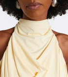 De La Vali Vida draped jersey minidress