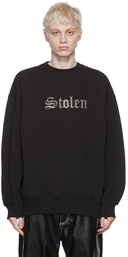 Photo: Stolen Girlfriends Club Black Organic Cotton Sweatshirt