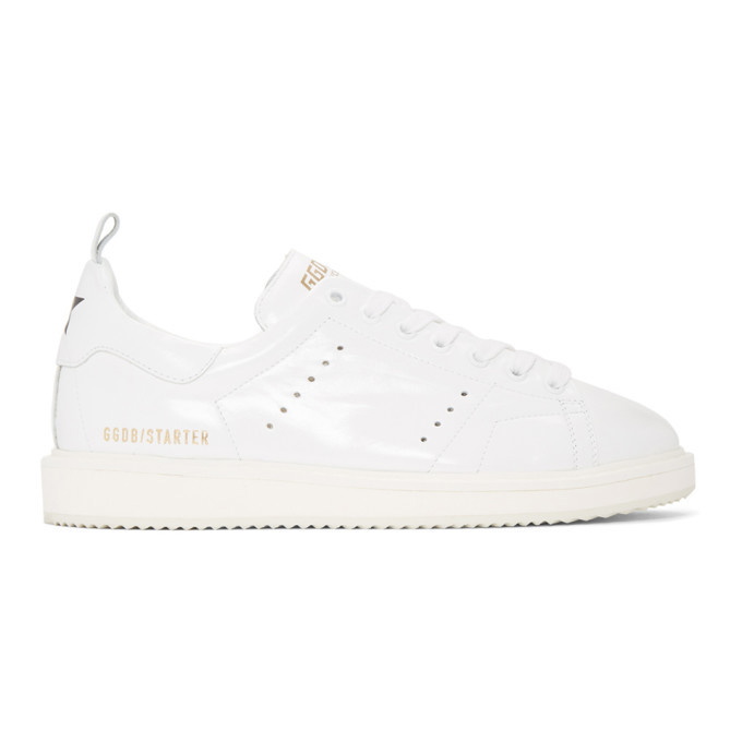 Photo: Golden Goose White Starter Sneakers