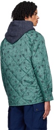 BEAMS PLUS Green Quilted Jacket