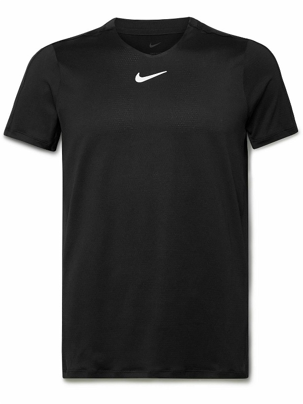 Photo: Nike Tennis - Court Advantage Slim-Fit Dri-FIT Tennis T-Shirt - Black