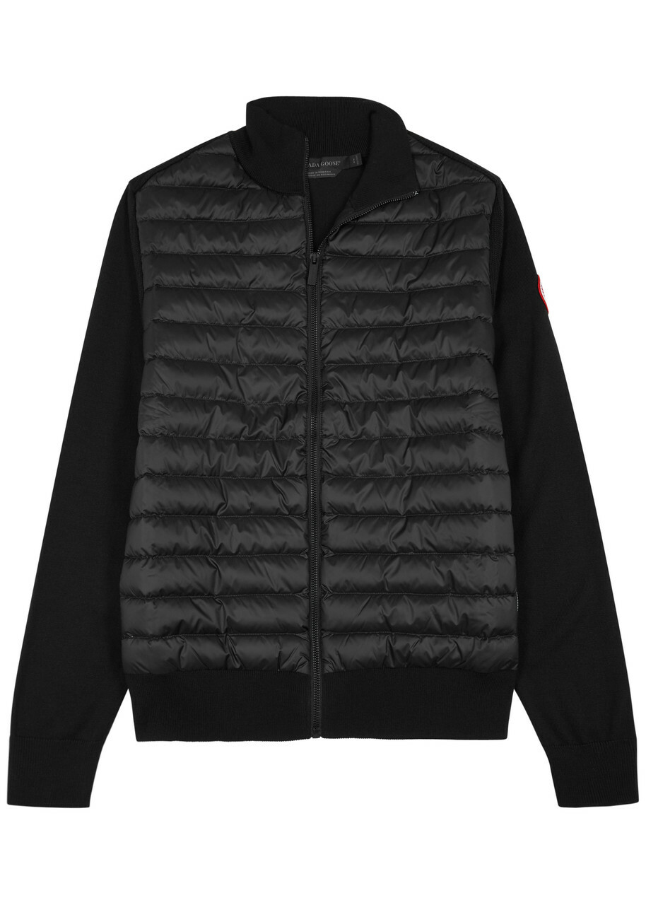 Canada Goose Hybridge Quilted Shell and Wool Jacket Black M, Men's ...