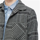 South2 West8 Men's One-Up Plaid Shirt in Grey