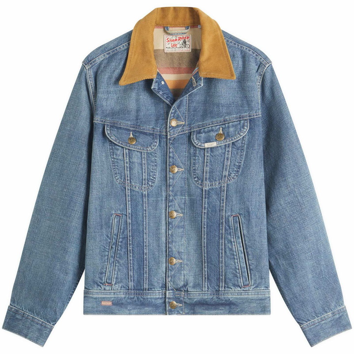 Photo: Paul Smith Men's x Lee Storm Rider Denim Jacket in Blue