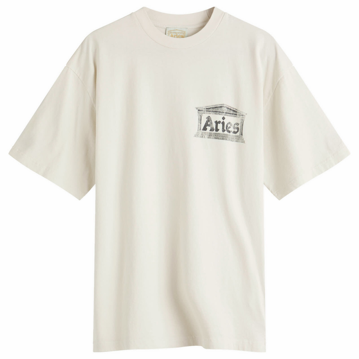 Aries Men's Aged Ancient Temple T-Shirt in Off White